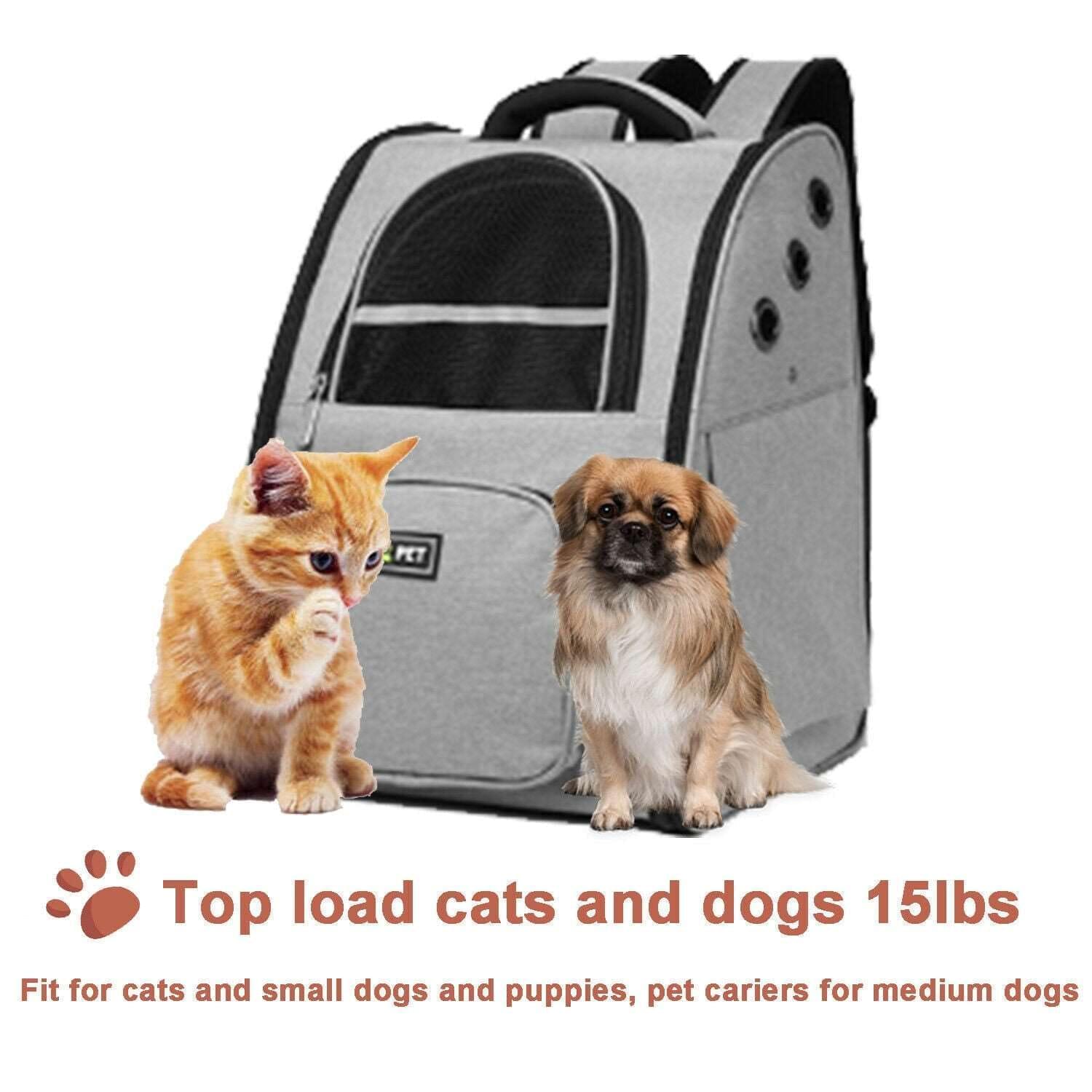 Top Load Cat Carrier Bag for Medium Cats and Small Dogs Airline